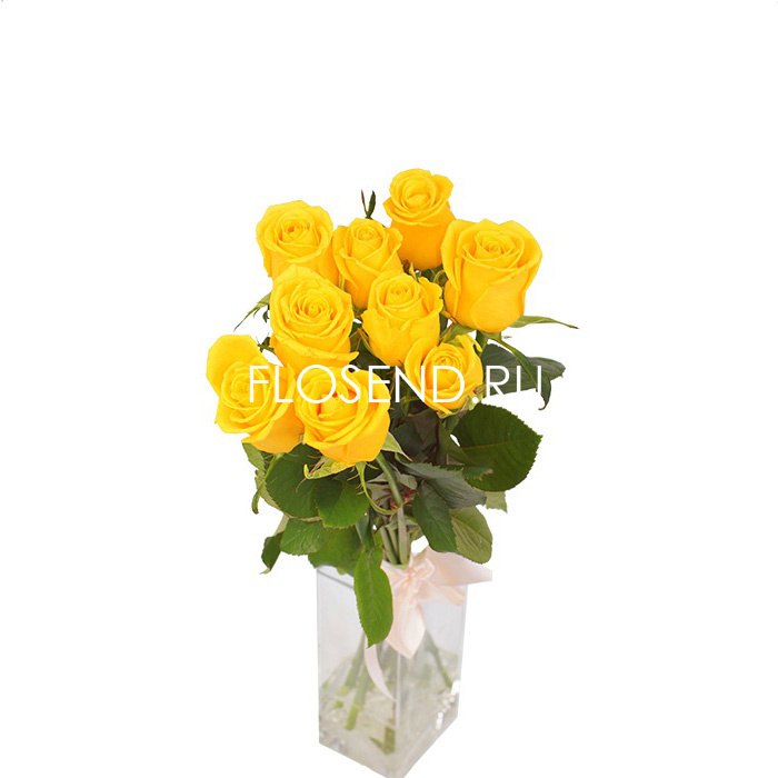 Букет «9 желтых роз»