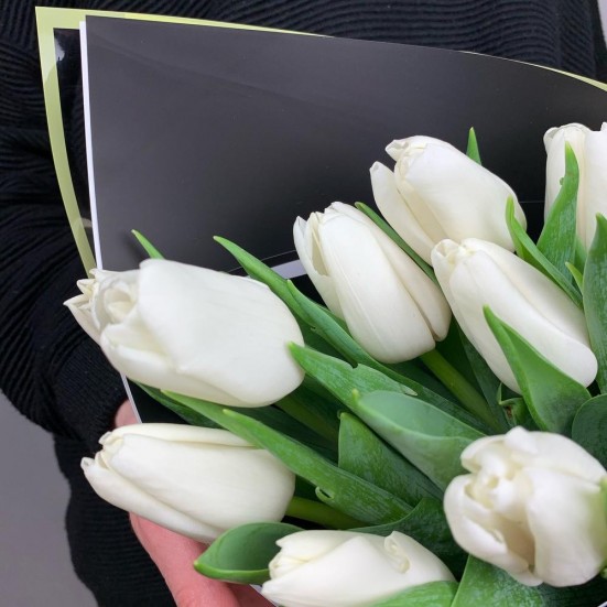 Букет «15 белых тюльпанов» - фото 6