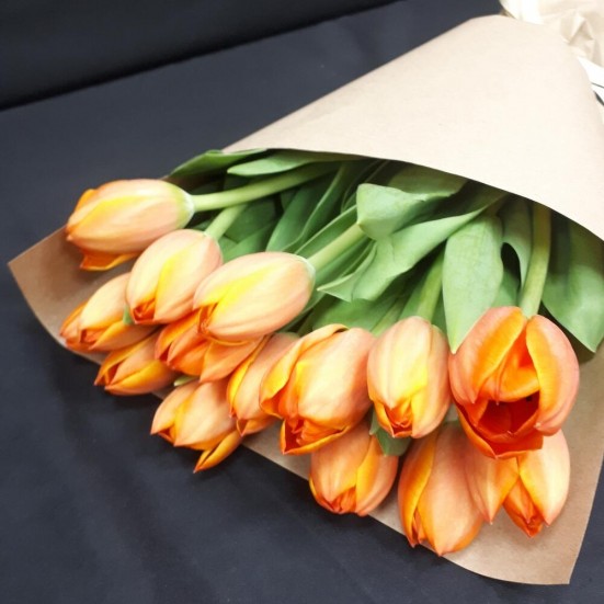 Букет «15 оранжевых тюльпанов» - фото 2